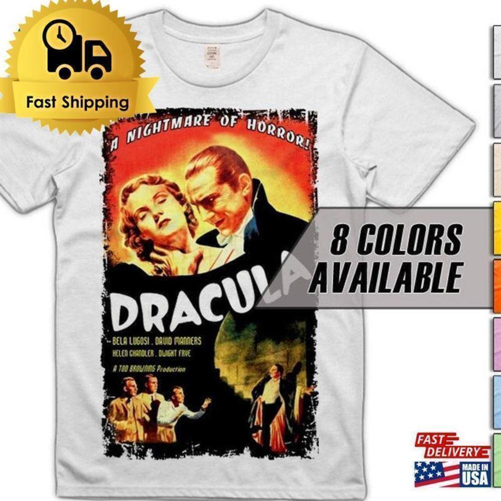 Dracula V8 Classic Horror Movie Graphic T-Shirt